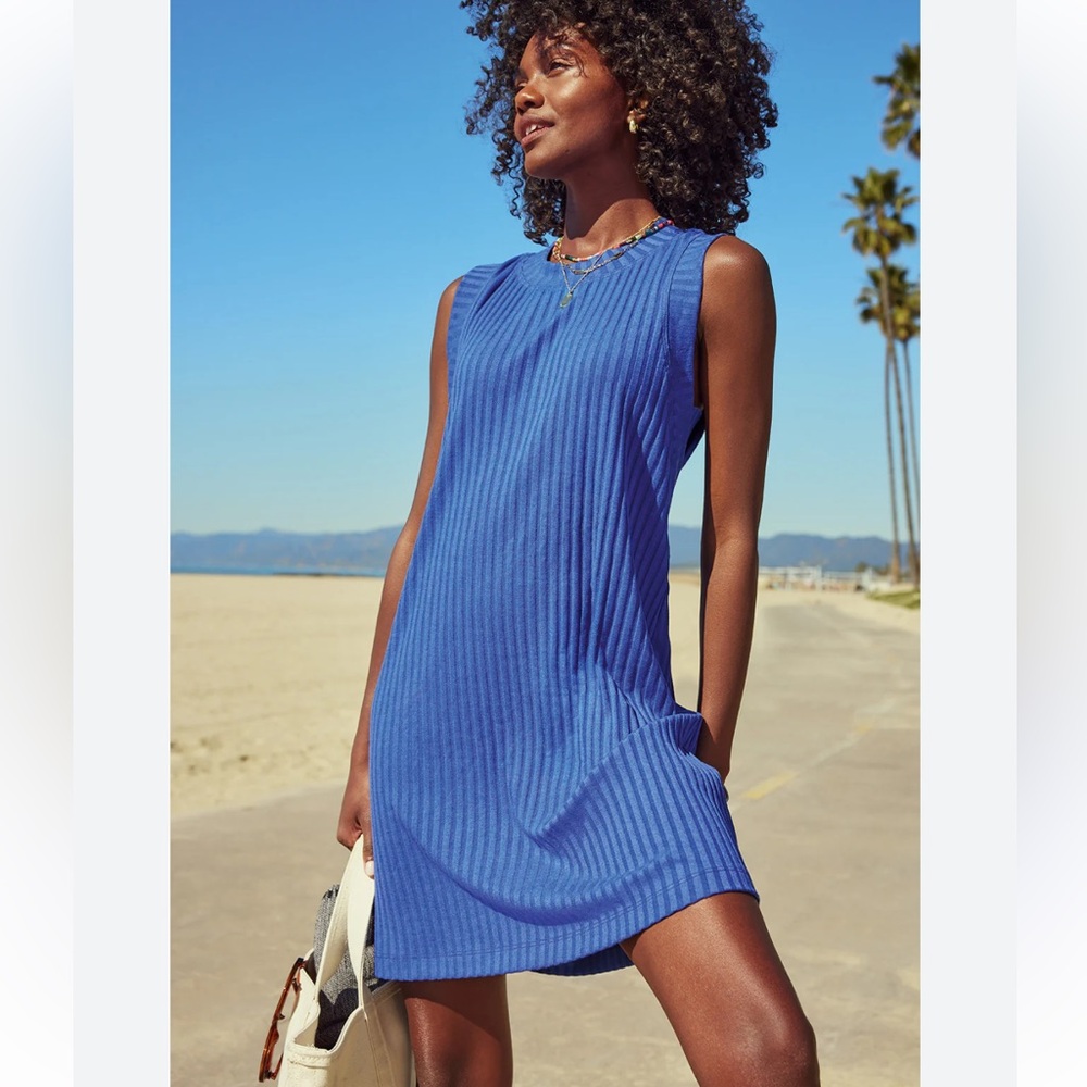 Evereve Vibrant Blue Mini Dress